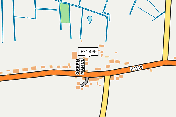 IP21 4BF map - OS OpenMap – Local (Ordnance Survey)