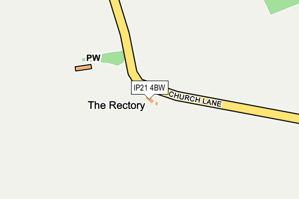 IP21 4BW map - OS OpenMap – Local (Ordnance Survey)