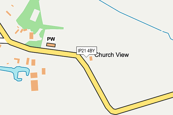 IP21 4BY map - OS OpenMap – Local (Ordnance Survey)