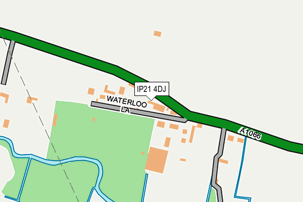 IP21 4DJ map - OS OpenMap – Local (Ordnance Survey)