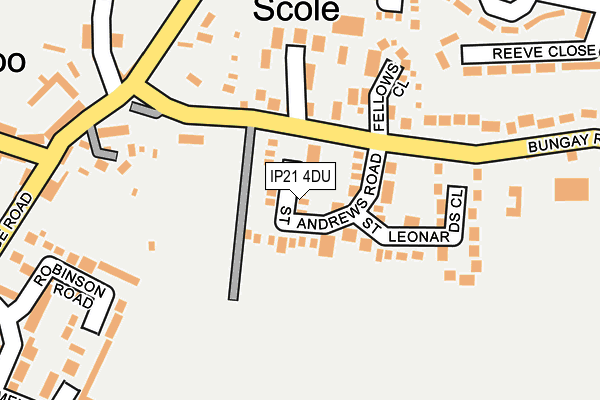 IP21 4DU map - OS OpenMap – Local (Ordnance Survey)