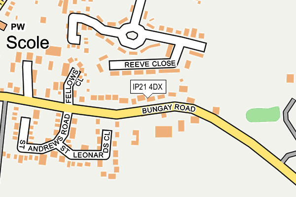 IP21 4DX map - OS OpenMap – Local (Ordnance Survey)