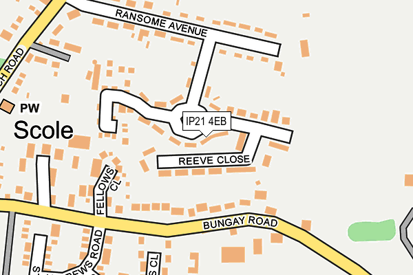 IP21 4EB map - OS OpenMap – Local (Ordnance Survey)