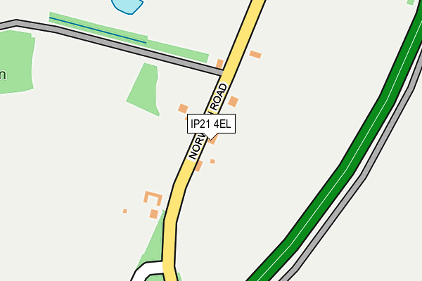 IP21 4EL map - OS OpenMap – Local (Ordnance Survey)