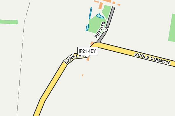 IP21 4EY map - OS OpenMap – Local (Ordnance Survey)