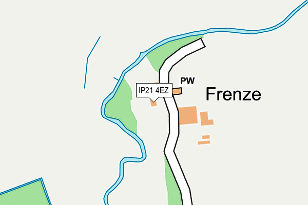 IP21 4EZ map - OS OpenMap – Local (Ordnance Survey)