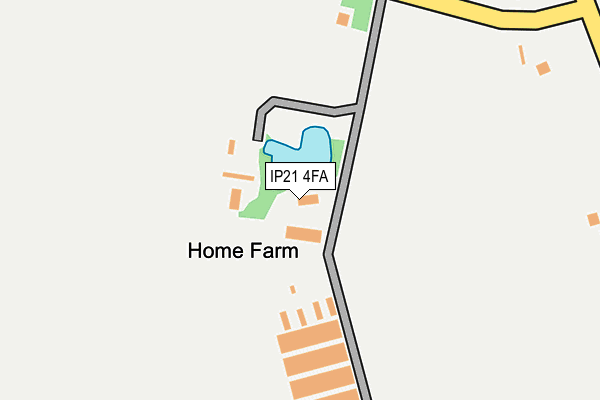 IP21 4FA map - OS OpenMap – Local (Ordnance Survey)