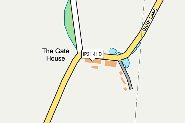 IP21 4HD map - OS OpenMap – Local (Ordnance Survey)