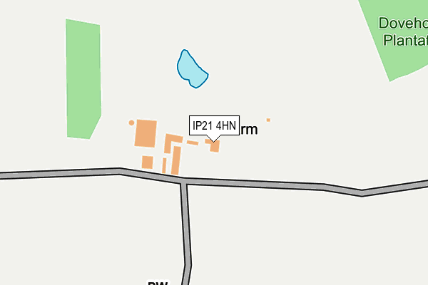 IP21 4HN map - OS OpenMap – Local (Ordnance Survey)