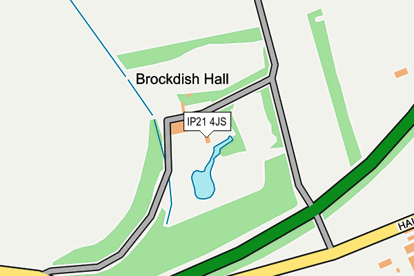 IP21 4JS map - OS OpenMap – Local (Ordnance Survey)