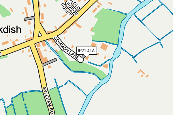 IP21 4LA map - OS OpenMap – Local (Ordnance Survey)