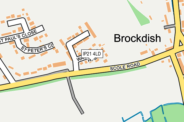 IP21 4LD map - OS OpenMap – Local (Ordnance Survey)