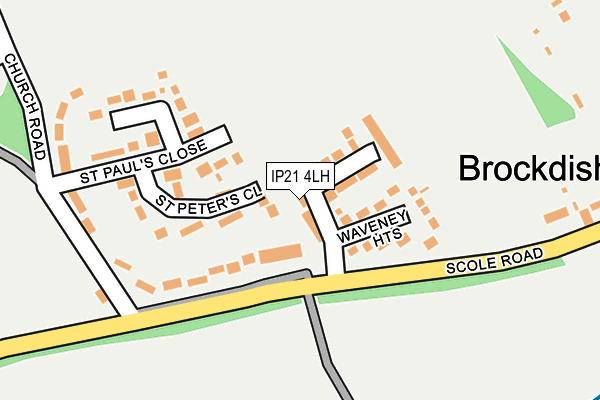 IP21 4LH map - OS OpenMap – Local (Ordnance Survey)