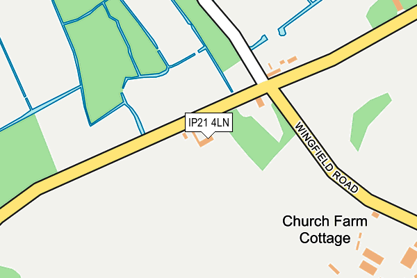 IP21 4LN map - OS OpenMap – Local (Ordnance Survey)