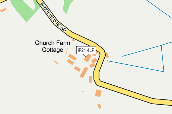 IP21 4LP map - OS OpenMap – Local (Ordnance Survey)