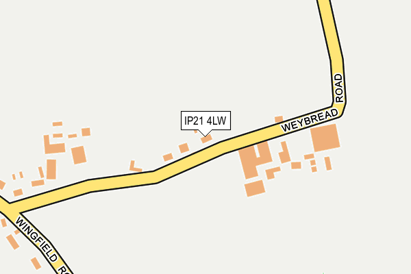 IP21 4LW map - OS OpenMap – Local (Ordnance Survey)