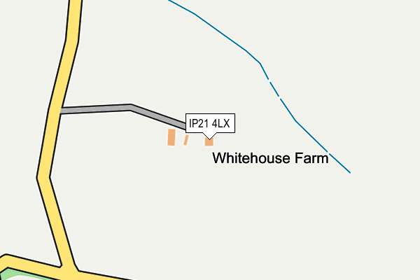 IP21 4LX map - OS OpenMap – Local (Ordnance Survey)