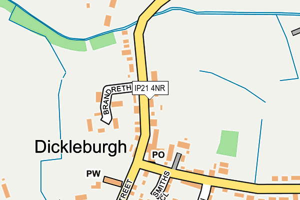 IP21 4NR map - OS OpenMap – Local (Ordnance Survey)