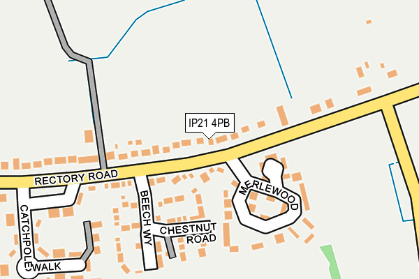 IP21 4PB map - OS OpenMap – Local (Ordnance Survey)