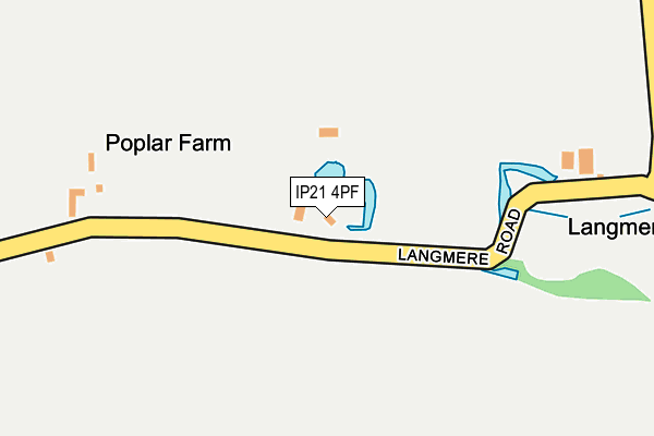 IP21 4PF map - OS OpenMap – Local (Ordnance Survey)