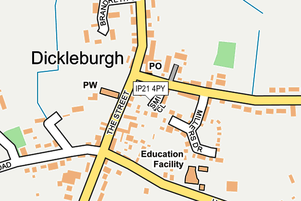 IP21 4PY map - OS OpenMap – Local (Ordnance Survey)