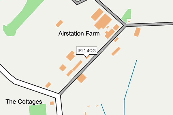 IP21 4QG map - OS OpenMap – Local (Ordnance Survey)
