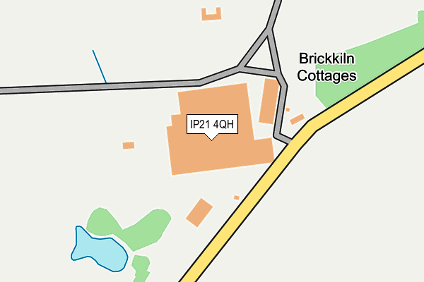 IP21 4QH map - OS OpenMap – Local (Ordnance Survey)