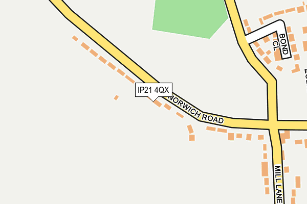 IP21 4QX map - OS OpenMap – Local (Ordnance Survey)