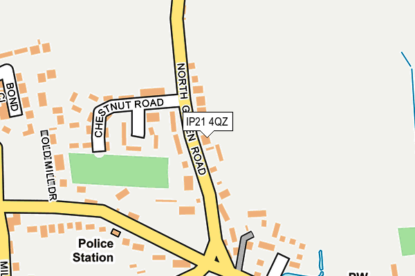 IP21 4QZ map - OS OpenMap – Local (Ordnance Survey)