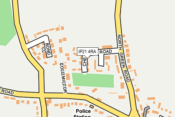 IP21 4RA map - OS OpenMap – Local (Ordnance Survey)