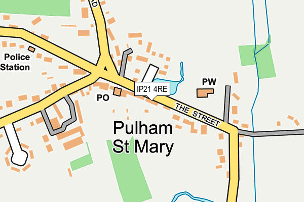 IP21 4RE map - OS OpenMap – Local (Ordnance Survey)