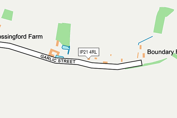 IP21 4RL map - OS OpenMap – Local (Ordnance Survey)