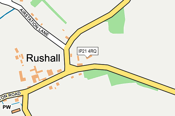 IP21 4RQ map - OS OpenMap – Local (Ordnance Survey)