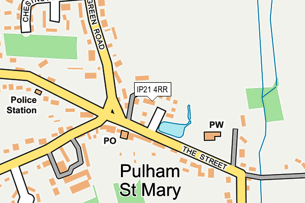 IP21 4RR map - OS OpenMap – Local (Ordnance Survey)