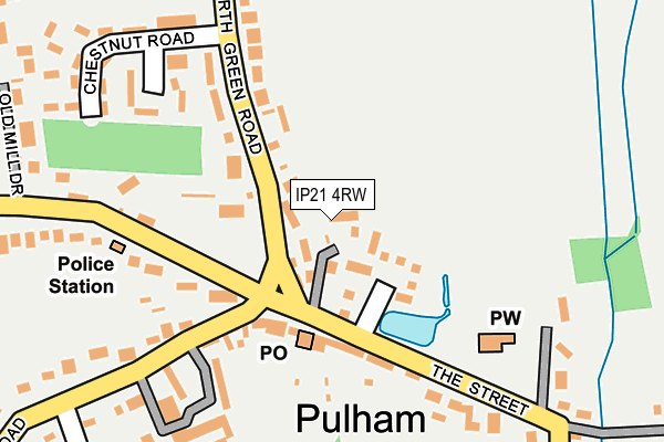 IP21 4RW map - OS OpenMap – Local (Ordnance Survey)