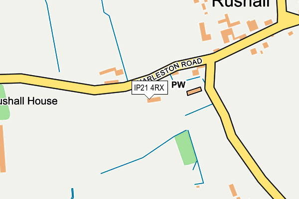 IP21 4RX map - OS OpenMap – Local (Ordnance Survey)
