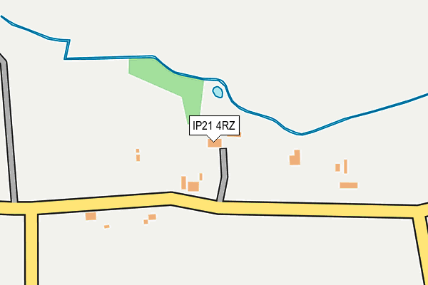 IP21 4RZ map - OS OpenMap – Local (Ordnance Survey)