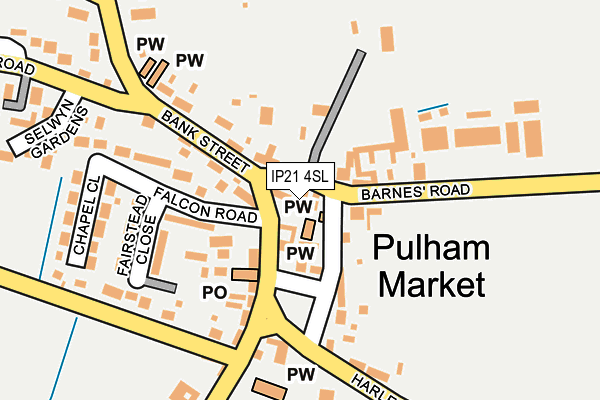 IP21 4SL map - OS OpenMap – Local (Ordnance Survey)