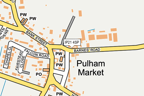 IP21 4SP map - OS OpenMap – Local (Ordnance Survey)