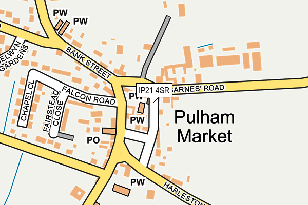 IP21 4SR map - OS OpenMap – Local (Ordnance Survey)