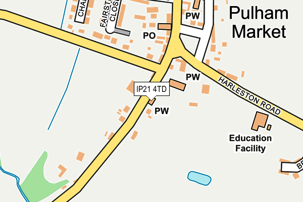 IP21 4TD map - OS OpenMap – Local (Ordnance Survey)