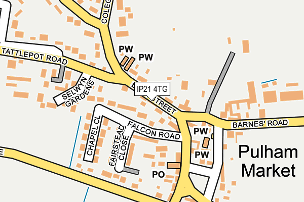 IP21 4TG map - OS OpenMap – Local (Ordnance Survey)