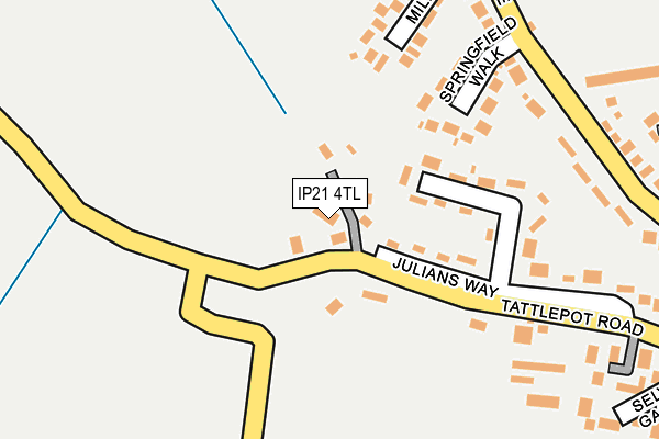 IP21 4TL map - OS OpenMap – Local (Ordnance Survey)