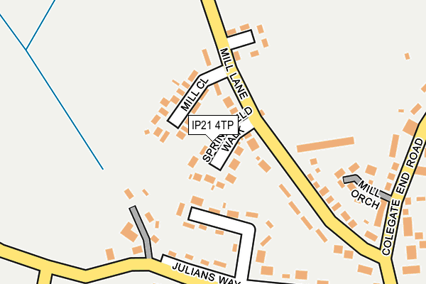 IP21 4TP map - OS OpenMap – Local (Ordnance Survey)