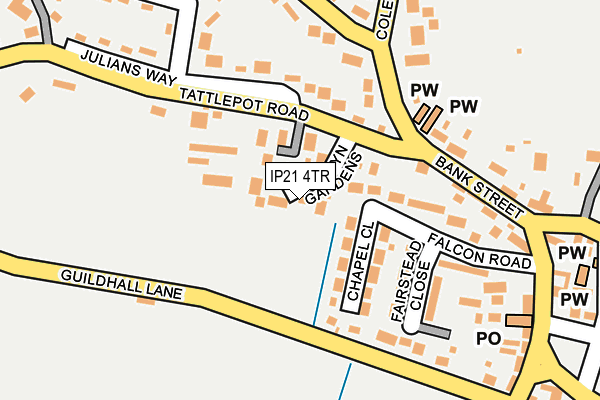 IP21 4TR map - OS OpenMap – Local (Ordnance Survey)