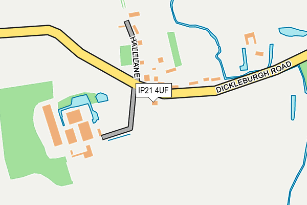 IP21 4UF map - OS OpenMap – Local (Ordnance Survey)