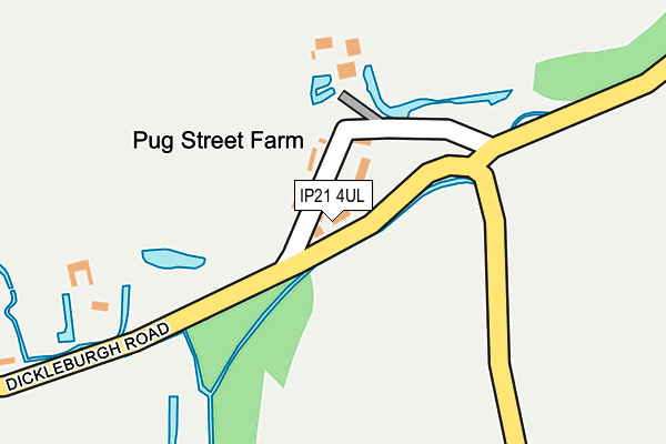 IP21 4UL map - OS OpenMap – Local (Ordnance Survey)