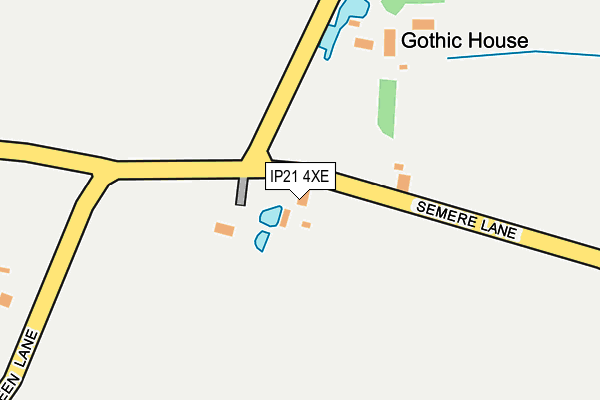 IP21 4XE map - OS OpenMap – Local (Ordnance Survey)