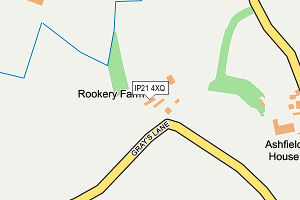 IP21 4XQ map - OS OpenMap – Local (Ordnance Survey)
