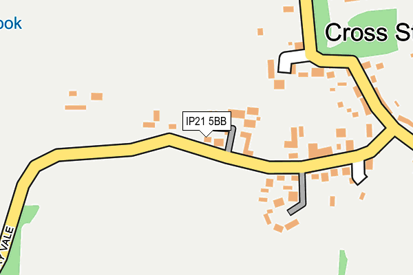 IP21 5BB map - OS OpenMap – Local (Ordnance Survey)